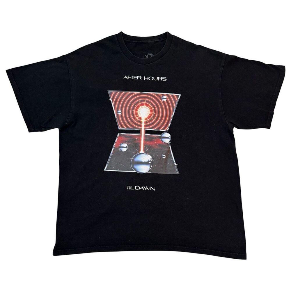 The Weeknd XO After Hours Till Dawn Black T-shirt Size XL 2022 Tour T-shirt